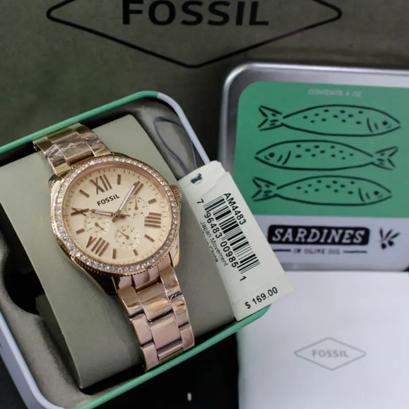 Fossil Cecile Multifunction Rose Gold Ladies Watch- AM4483